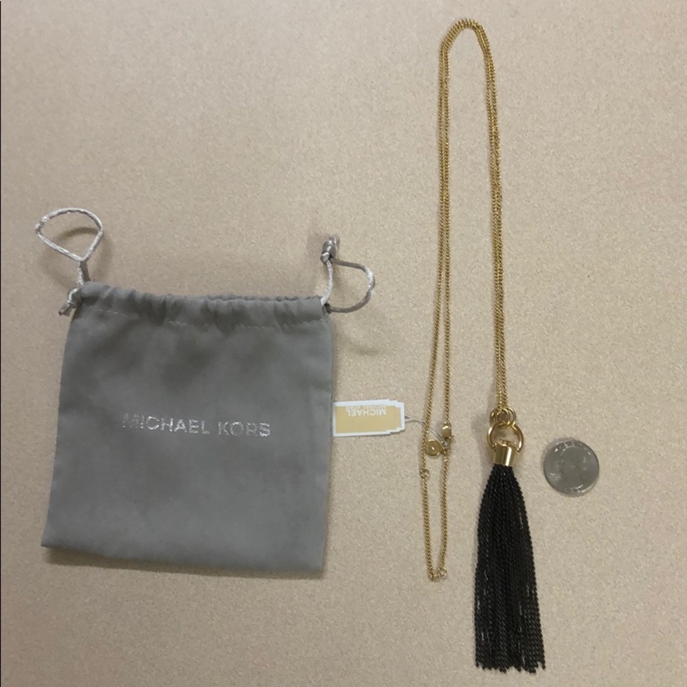 Michael Kors Cool n Classic Chain Tassle necklace